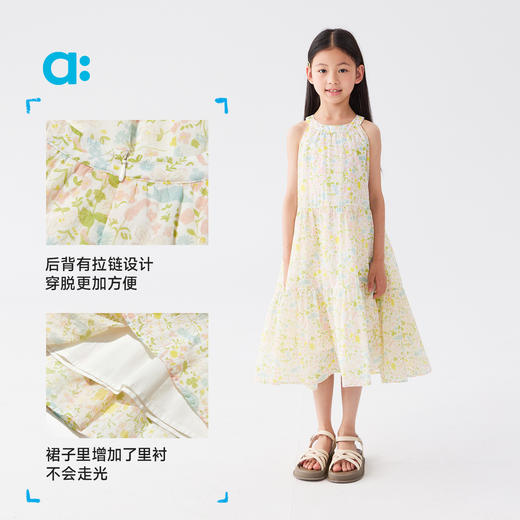 【春Vol.4】allblu幼岚【花仙子·水母大裙摆连衣裙】儿童25春夏新款女童轻盈ZY 商品图4