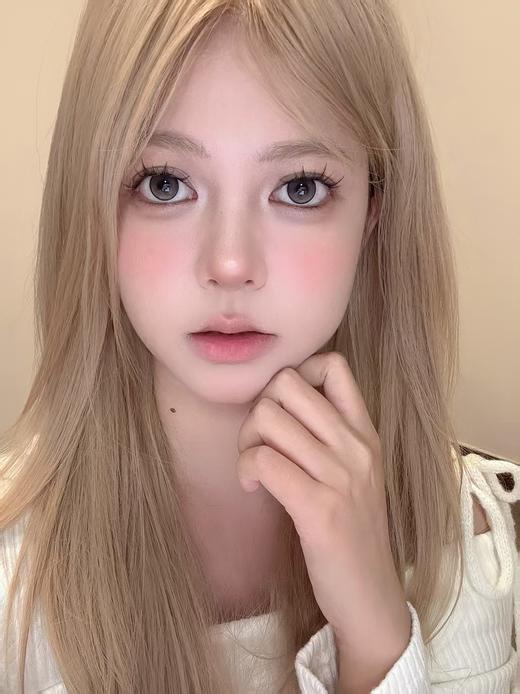 【中直径】4YOUTHCON-牛奶泡芙灰-14.2mm【年抛 0-800度 无525/575】 商品图2