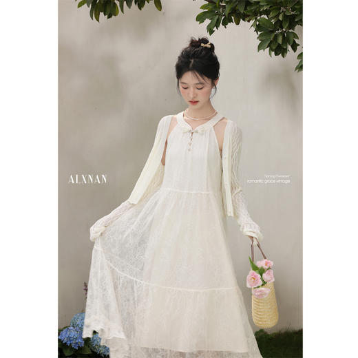 鹿向南「北海之恋」连衣裙开衫两件套装 商品图0