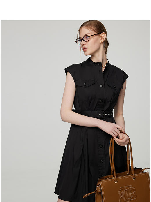 Teenie Weenie小熊字母连衣裙女夏季女中长裙TTOW252304W 商品图1