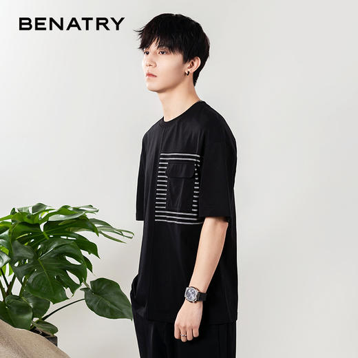 贝纳川圆领短袖T恤ECP214015 商品图5