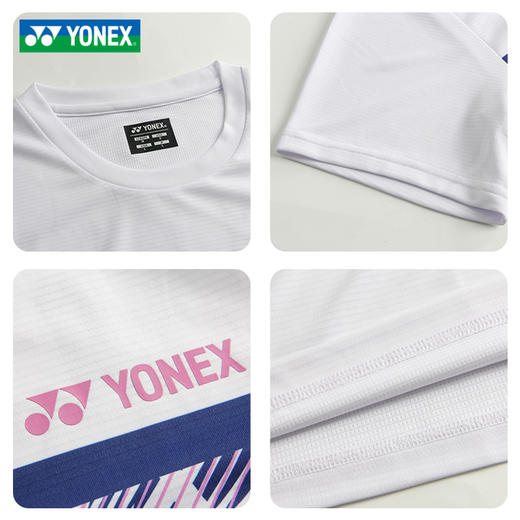 2025新款尤尼克斯YONEX全英赛大赛款速干短袖羽毛球服 115015BCR/115025BCR男女同款 商品图2