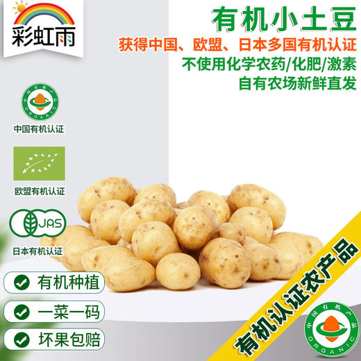 有机小土豆500g 欧盟认证京津冀满百包邮 商品图0