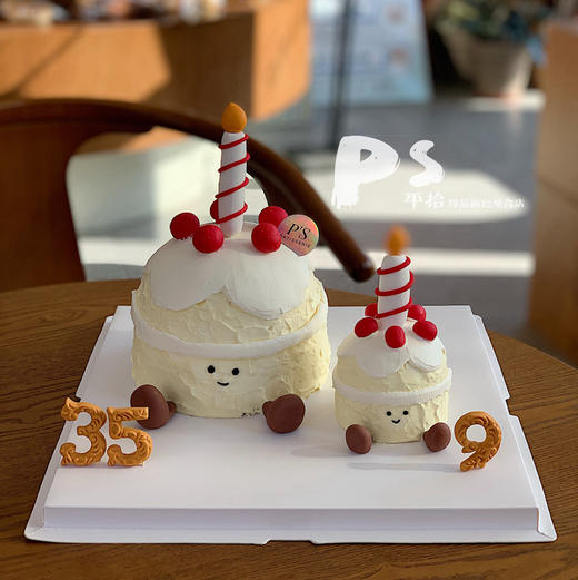 大小jelly cat 蛋糕（数字翻糖如果需要请备注） 商品图0