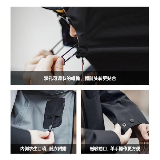 【Ⅱ级专业冲锋 4级抗湿+3层防护结构】gorpcore三防冲锋（随衣附赠求生口哨） 商品图3