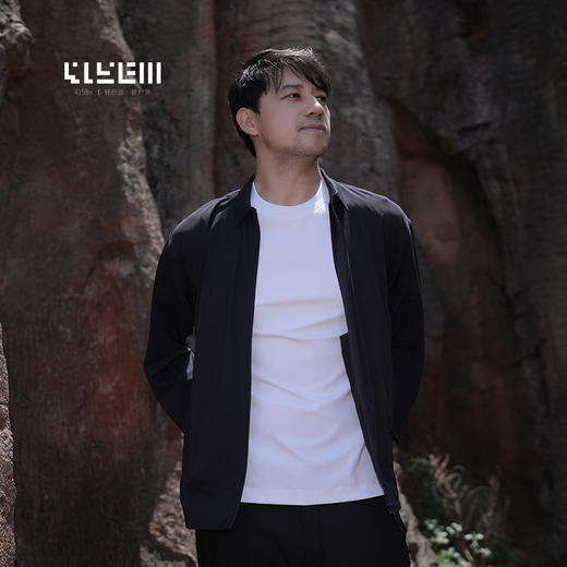 4158m山系行政 山寻无痕华夫格行政翻领外套男翻领夹克 商品图0