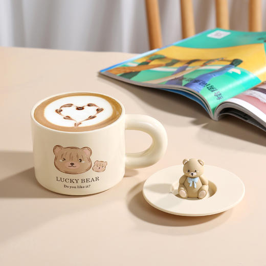 【ins风陶瓷马克杯】小熊陶瓷面包可爱奶fufu杯子牛奶杯宿舍用喝水水杯马克杯高颜值。ry 商品图3