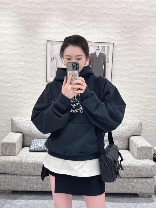 Dr朋友字母刺绣连帽卫衣 商品图2
