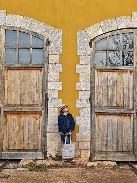 【会员积分兑换】毛姆签名刺绣托特包 灰/橘 商品图3