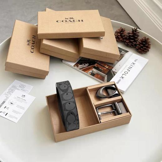 Coach蔻驰精品皮带礼盒双扣头皮带尺寸：120*3.8cm可裁剪（EJ） 商品图6