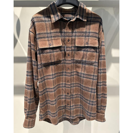 DSQUARED2 男士棉质休闲长袖衬衫 格子 S71DM0738 D35125 002F 商品图0