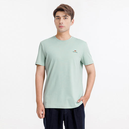 布兰施男装2025春夏7A抗菌休闲T恤 商品图1