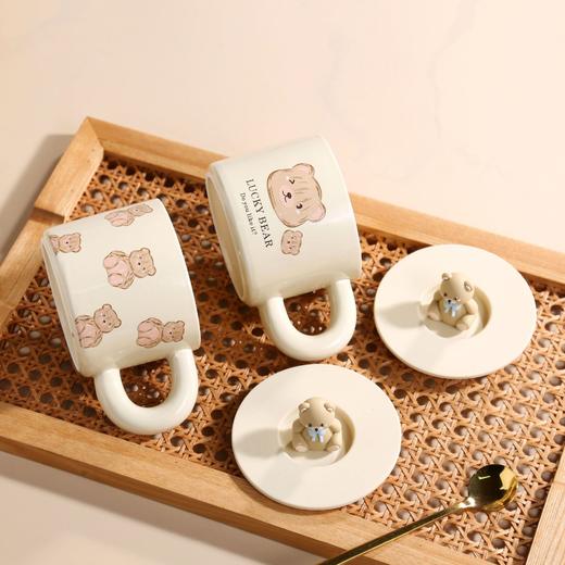 【ins风陶瓷马克杯】小熊陶瓷面包可爱奶fufu杯子牛奶杯宿舍用喝水水杯马克杯高颜值。ry 商品图2