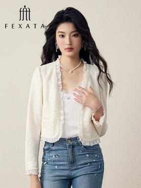 3楼FEXATA服饰(新百购) 都市浪漫绣花短款外套