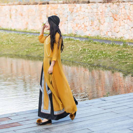 【林栖设计小店】芳华绝带改良马面裙马甲新中式2025夏季新品多色半身裙背心女1952120马面裙1952118 商品图8