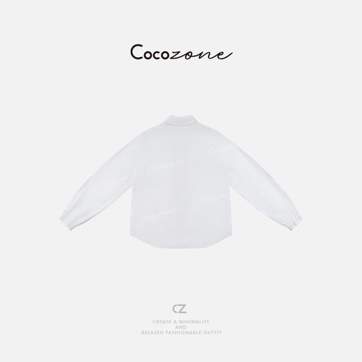 COCO ZONE 2025春季设计感翻领单排扣衬衫CD2A0261 商品图1
