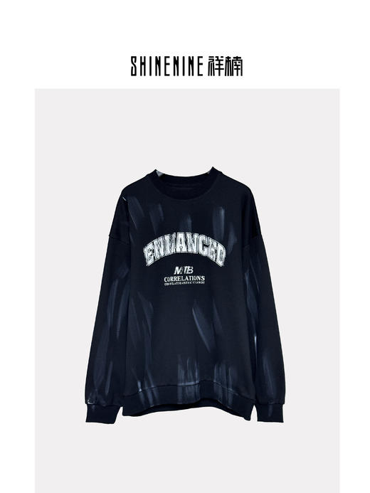 W436064231美式擦色圆领卫衣 商品图2