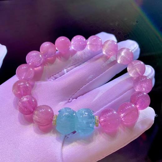 11mm-12mm单圈卢比来猫眼碧玺手链 商品图1