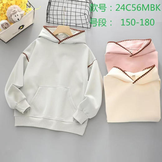 【必败榜 -青少连帽卫衣】大宽版 青少 连帽不加绒卫衣 多款 平纹 卫衣 商品图11