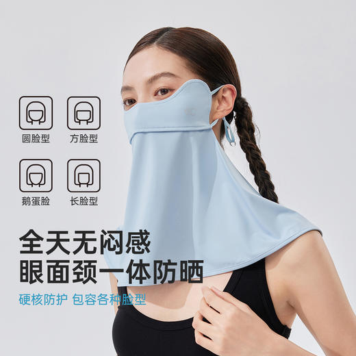 VVC防晒面罩女2025年春夏新款护眼角防紫外线玻尿酸遮阳护颈一体 商品图3