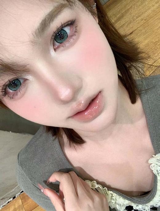 flowercolor 半年抛美瞳  爆汁青提 直径14.5mm着色13.9mm 商品图1