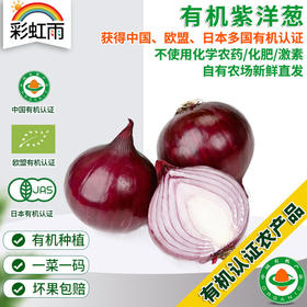 新鲜有机蔬菜 紫洋葱500g 欧盟认证京津冀满百包邮