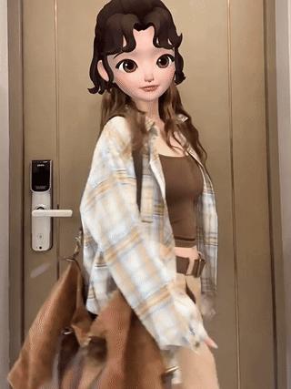 【幂式格纹衬衫】纯欲氛围感拿捏宽松版型慵懒显瘦!!外套式衬衫!略宽松的版型巨好看筋骨感强，立体有型!洒脱不羁又不失质感 各种风格信手拈来!一年四季都能穿! 商品图1