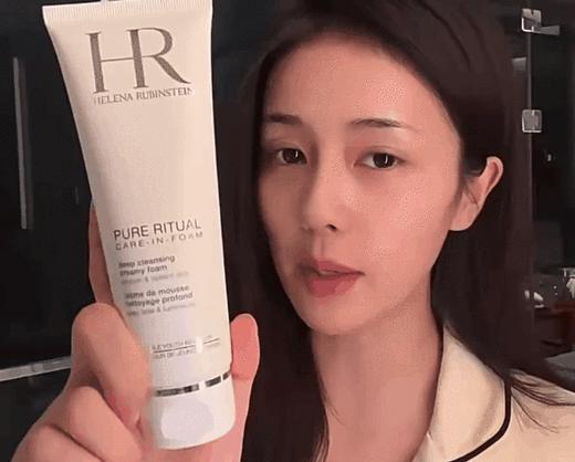 【HR赫莲娜纯净沁润洁面乳125ml】敏感肌超爱 基础彩妆都能卸除干净 有效吸附毛孔污垢 氨基酸复配皂基，洗完不紧绷、不假滑>清洁力和温和度同时兼顾，洗卸二合一 商品图1