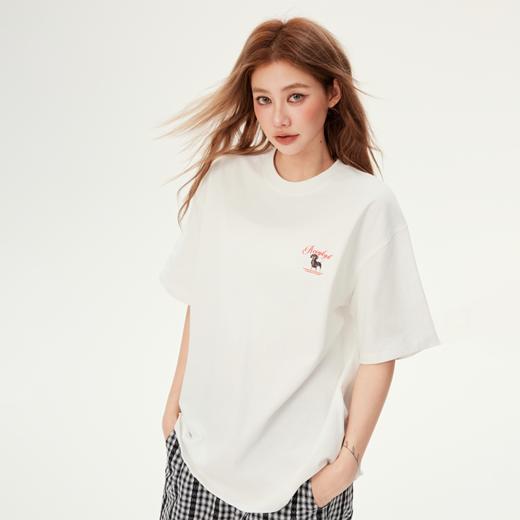 YKYB黄子韬短袖T恤趣味时尚小猫小狗2025春夏新款简约百搭柔软透气休闲运动动物上衣Y51NDT018 商品图5