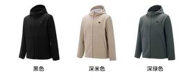 春款KL男士复合连帽拉绒软壳外套