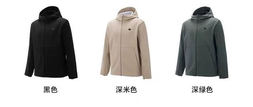 春款KL男士复合连帽拉绒软壳外套 商品图0