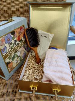 半遇榉木气垫大单梳+泡泡绒宽尾干发帽礼盒（两件套） 商品图0