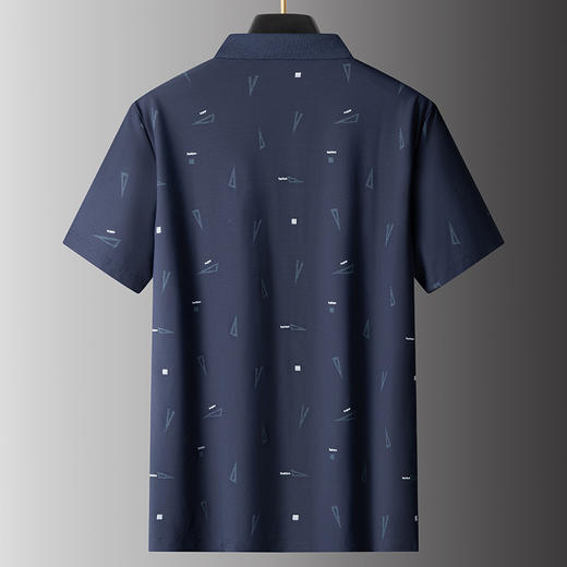 【冰丝弹力】【DPS】大依优型大码短袖POLO衫运动翻领体恤男士半袖大码打底衫肥佬休闲冰丝 商品图2