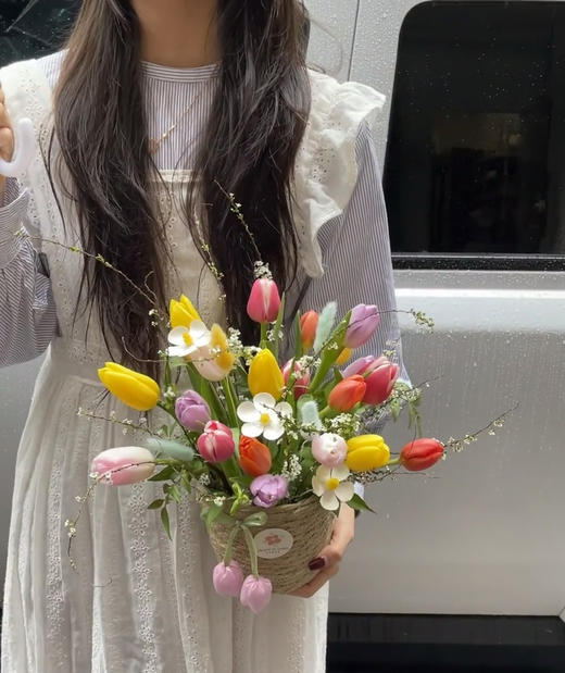 🌈春日限定-彩虹郁金香花篮 商品图2