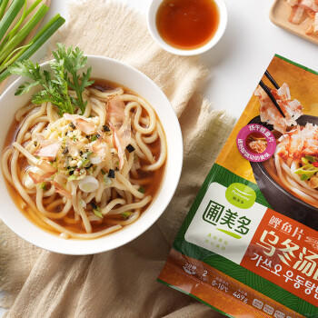 圃美多鲣鱼乌冬汤面2人份 469g  面条  早餐开学季 商品图5