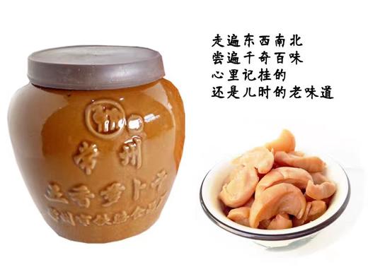 常州铁骆牌坛装萝卜干 500g/坛 商品图2