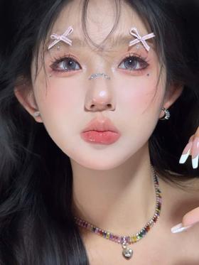 flowercolor 半年抛美瞳  星黛露紫  直径14.5mm着色13.8mm