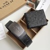 Coach蔻驰男女通用精品皮带短款钱包74993皮带尺寸：120*3.8cm单扣头可裁剪可双面换用钱包尺寸：11.5x9.5cm（EJ） 商品缩略图5