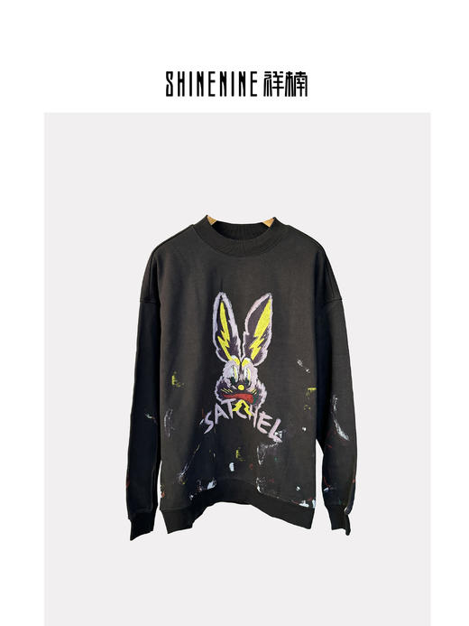 W440864195A兔子墨迹圆领卫衣 商品图2