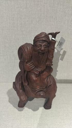 张果老竹根雕11*16cm