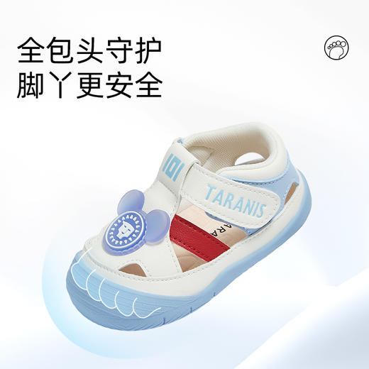 泰兰尼斯101夏季婴儿鞋透气轻便男童宝宝鞋凉鞋女童鞋新生步前鞋 T24B5B5669 商品图2