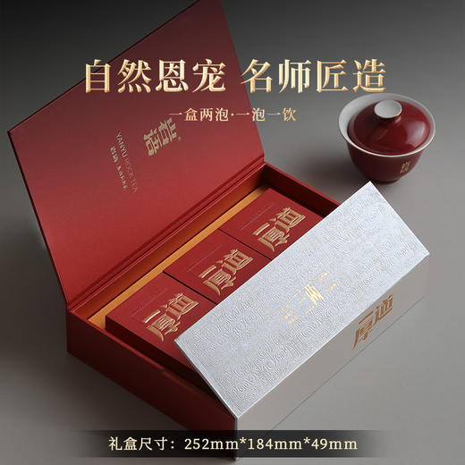 岩语 三两厚道大红袍礼盒装 
 正岩特级茶叶武夷岩茶送礼长辈60g 商品图1