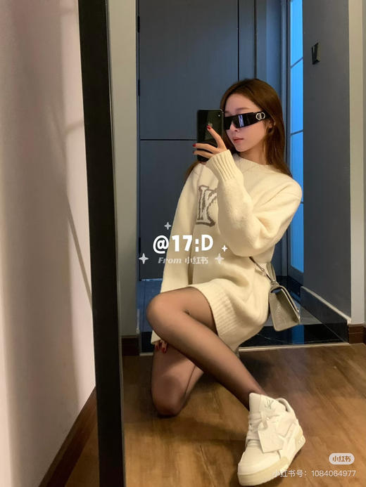 1V闪电毛衣 杏色 商品图2