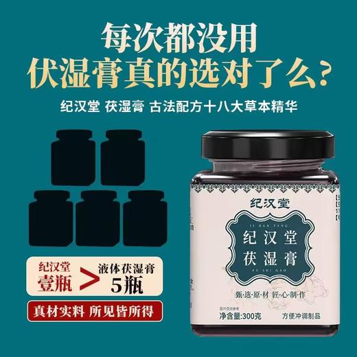 纪汉堂茯湿膏 300g/瓶 商品图3