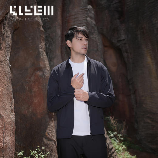 4158m山系行政 山寻无痕华夫格行政翻领外套男翻领夹克 商品图2