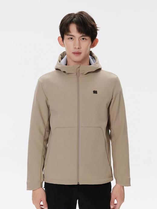 春款KL男士复合连帽拉绒软壳外套 商品图3