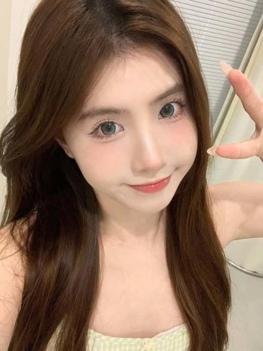 flowercolor 半年抛美瞳  爆汁青提 直径14.5mm着色13.9mm 商品图7