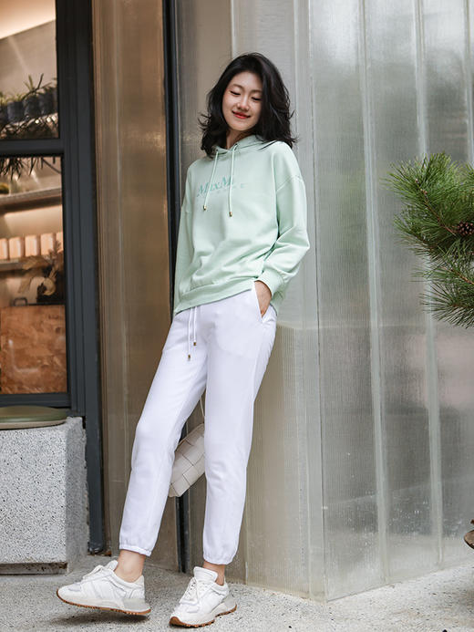 单品包邮 现货 THS-限时 max家 春梦大觉薄绿粉紫 M+leisur风帽卫衣/直筒长裤/慢跑裤 BI472 BJ3106 BJ3107 商品图2