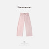 COCO ZONE 100棉春季粉色百搭显瘦直筒牛仔裤CD1A0116 商品缩略图0