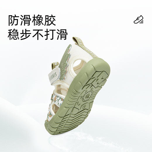 泰兰尼斯218夏季新款童鞋学步鞋男宝宝防踢沙滩凉鞋女童透气鞋子 T07T5B5785 商品图4